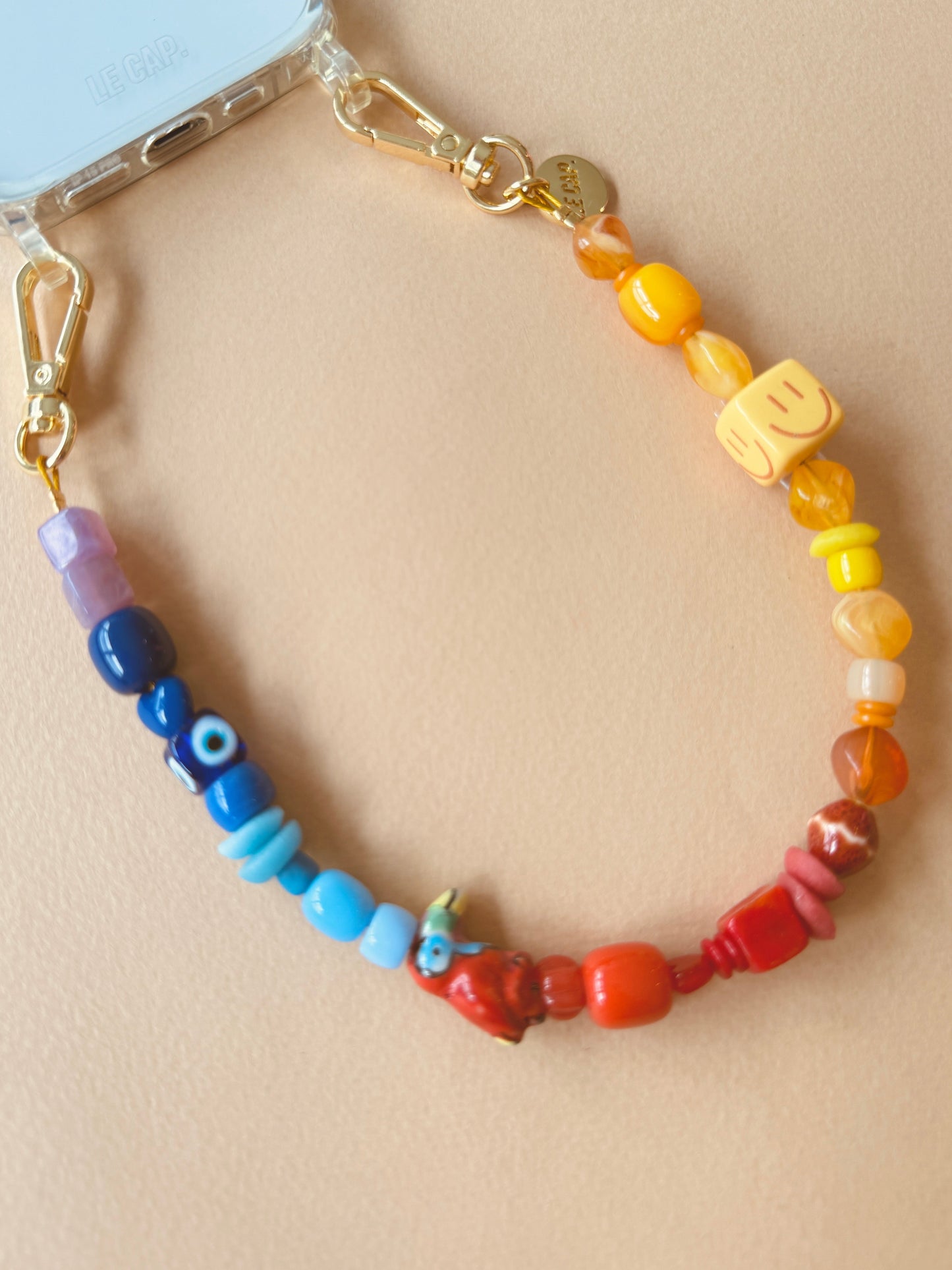 Sunset Social Beaded Wristy Phone Strap