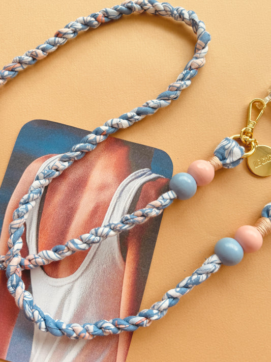 Peach Sky Crossbody Phone Strap