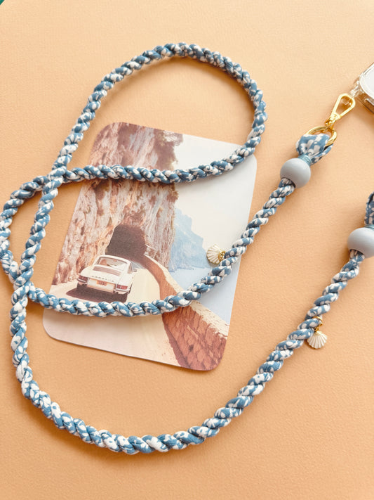 Playa Blue Crossbody Phone Strap
