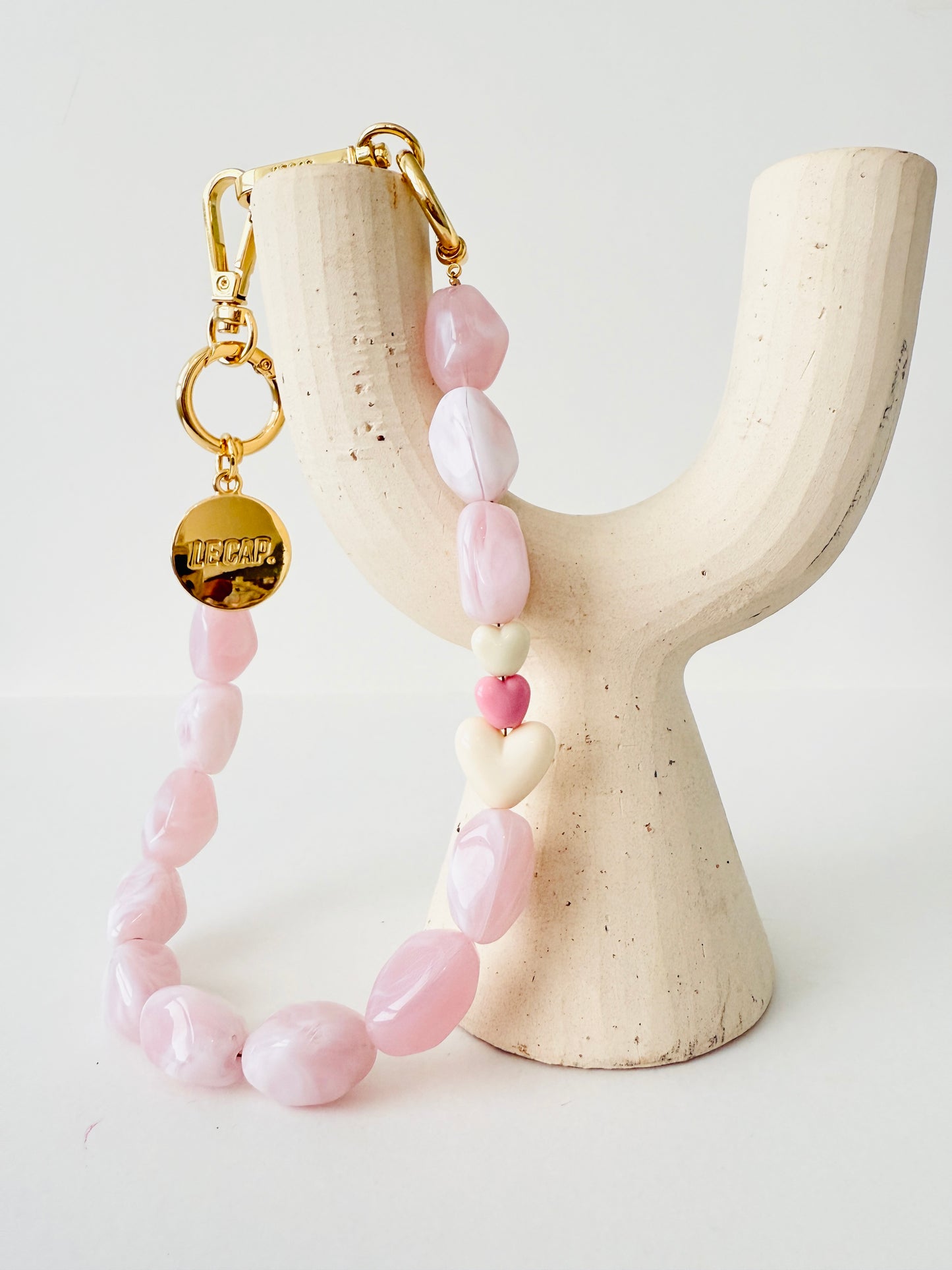 Beaded Wristy Strap - Pink Lady