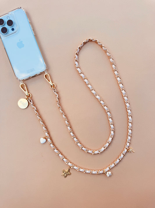 Sand Charm Chain Crossbody Phone Strap