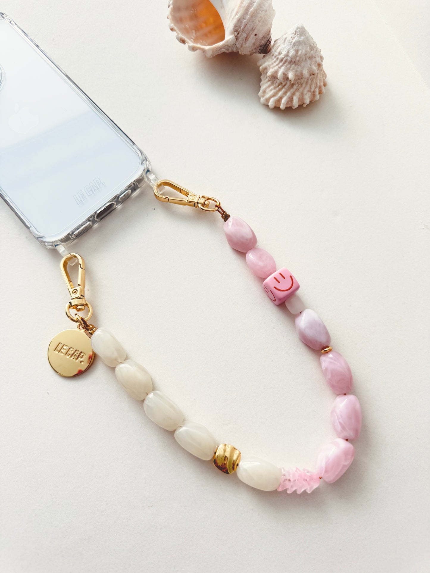 Beaded Wristy Strap - Coconut Ice