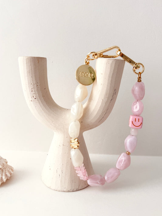 Beaded Wristy Strap - Coconut Ice