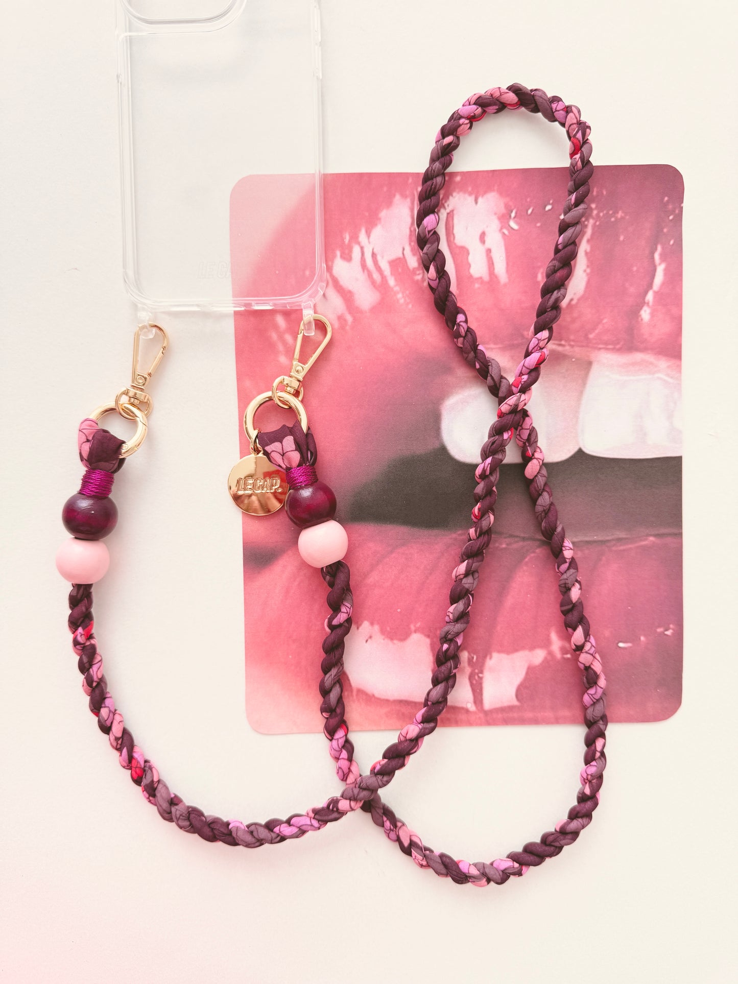 Berry Kiss Crossbody Phone Strap