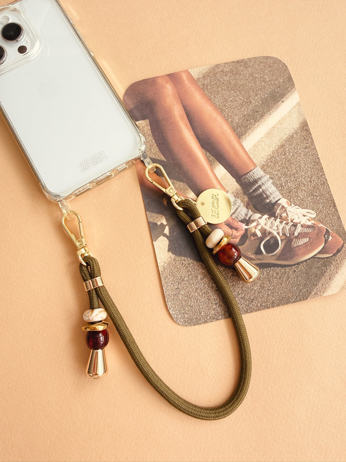 Kapari | Olive Green Paracord Wrist Phone Strap