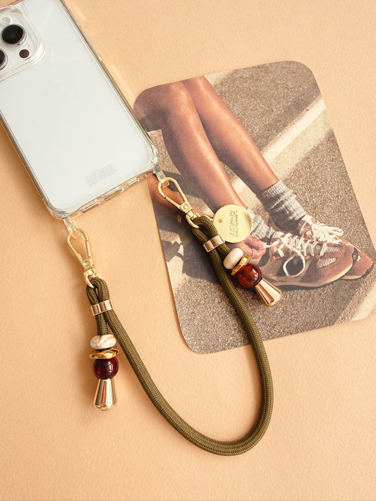 Kapari | Olive Green Paracord Wrist Phone Strap