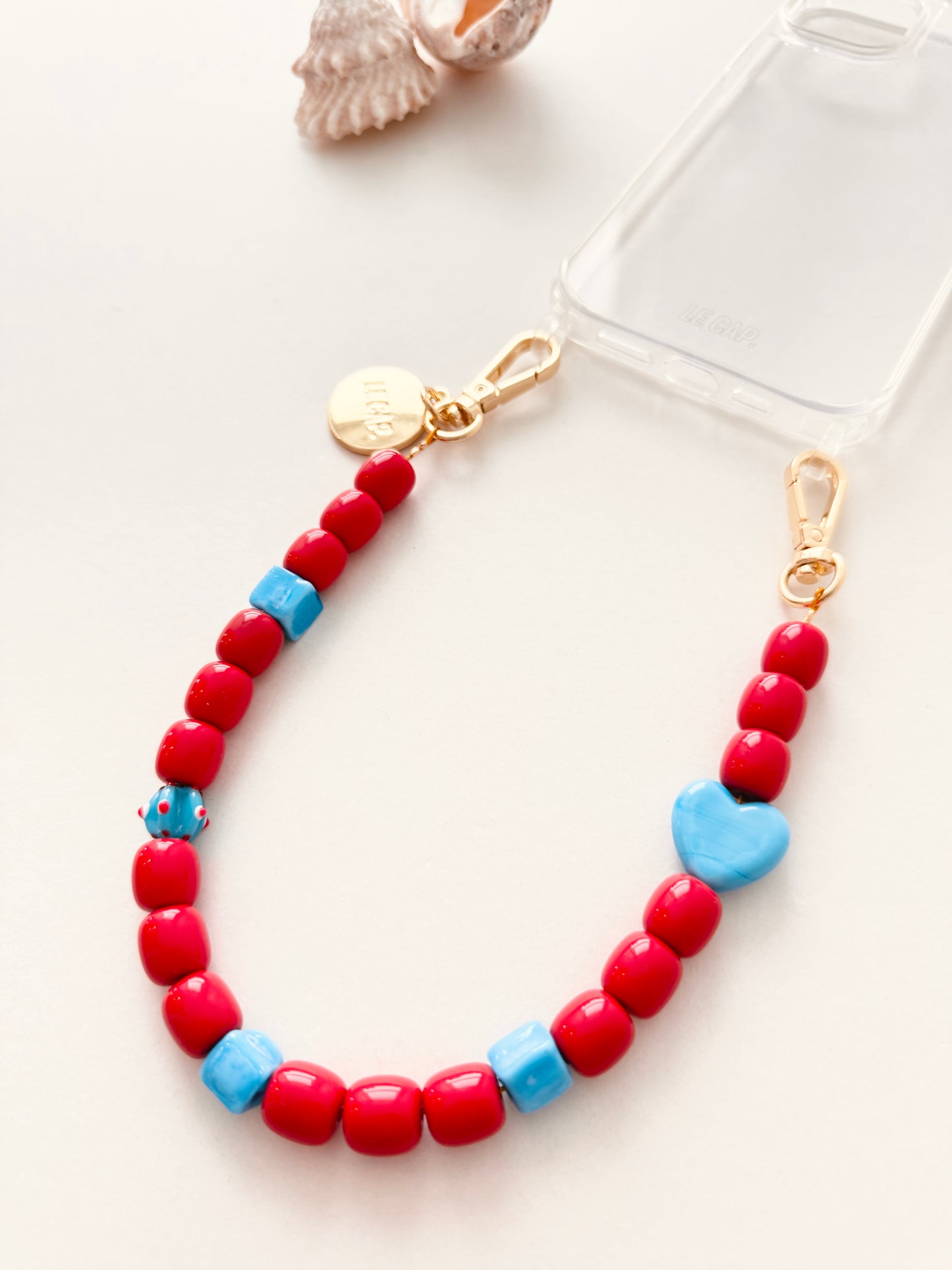 Beaded Wristy Strap - Coral Tide