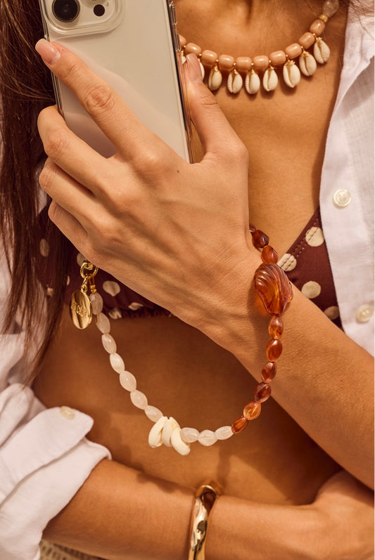 Beaded Wristy Strap - Santa Margherita (Amber)