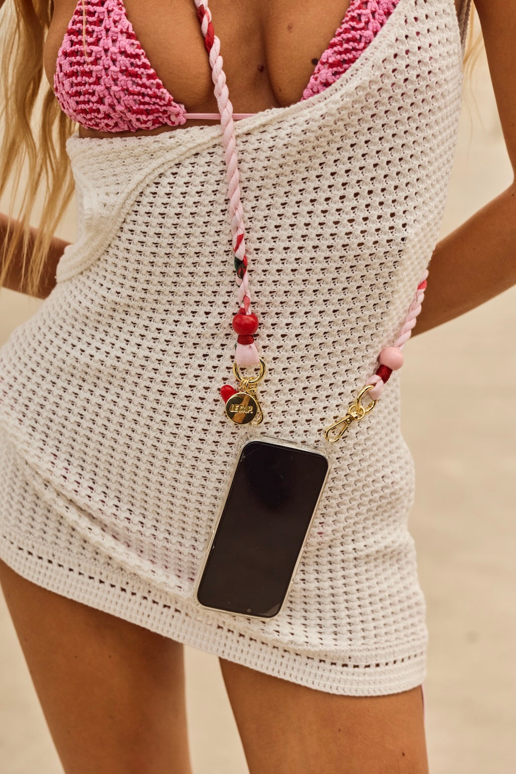 Flamingo Bay Crossbody Phone Strap