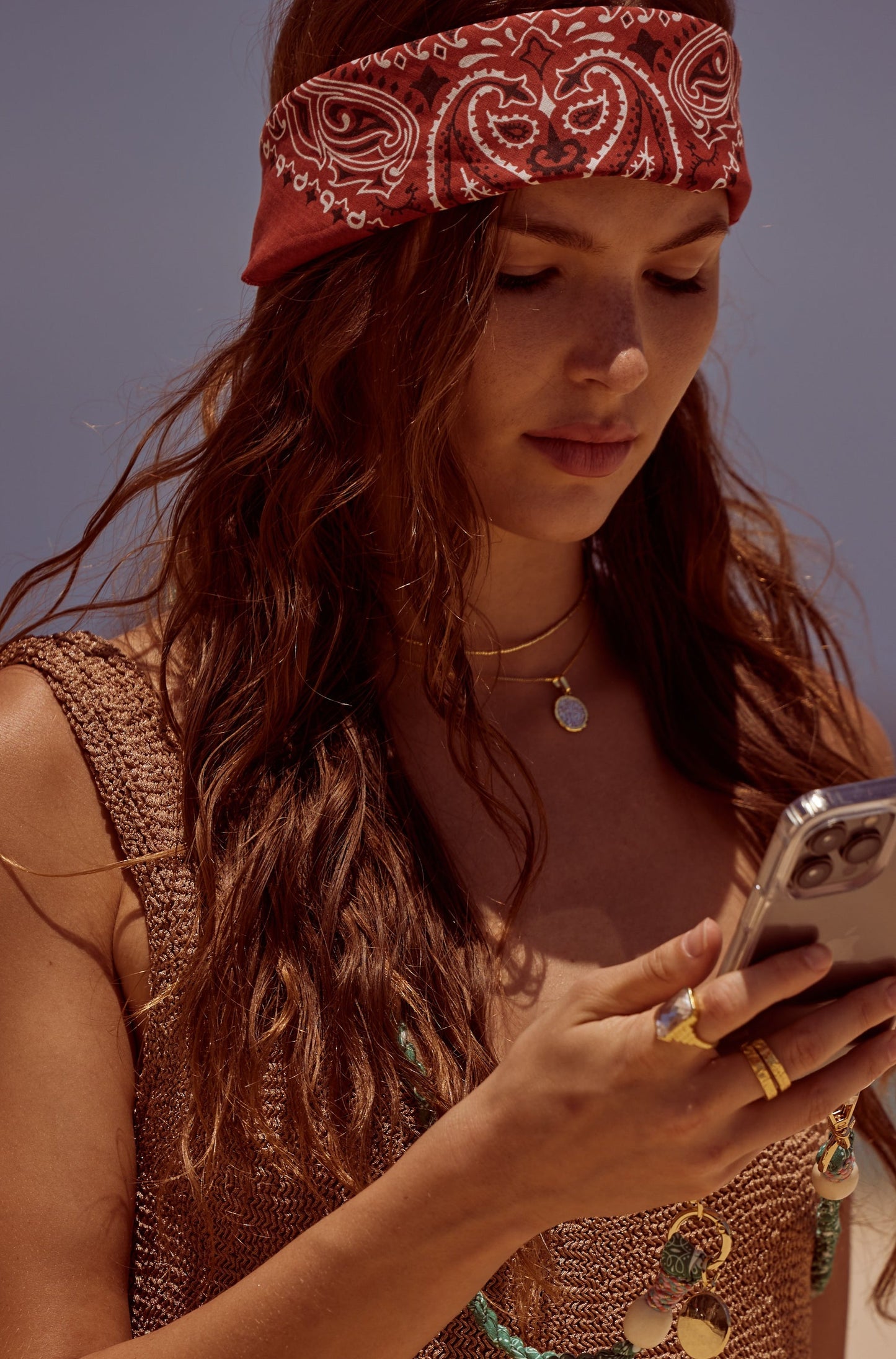 Bandana Scarf - Terracotta