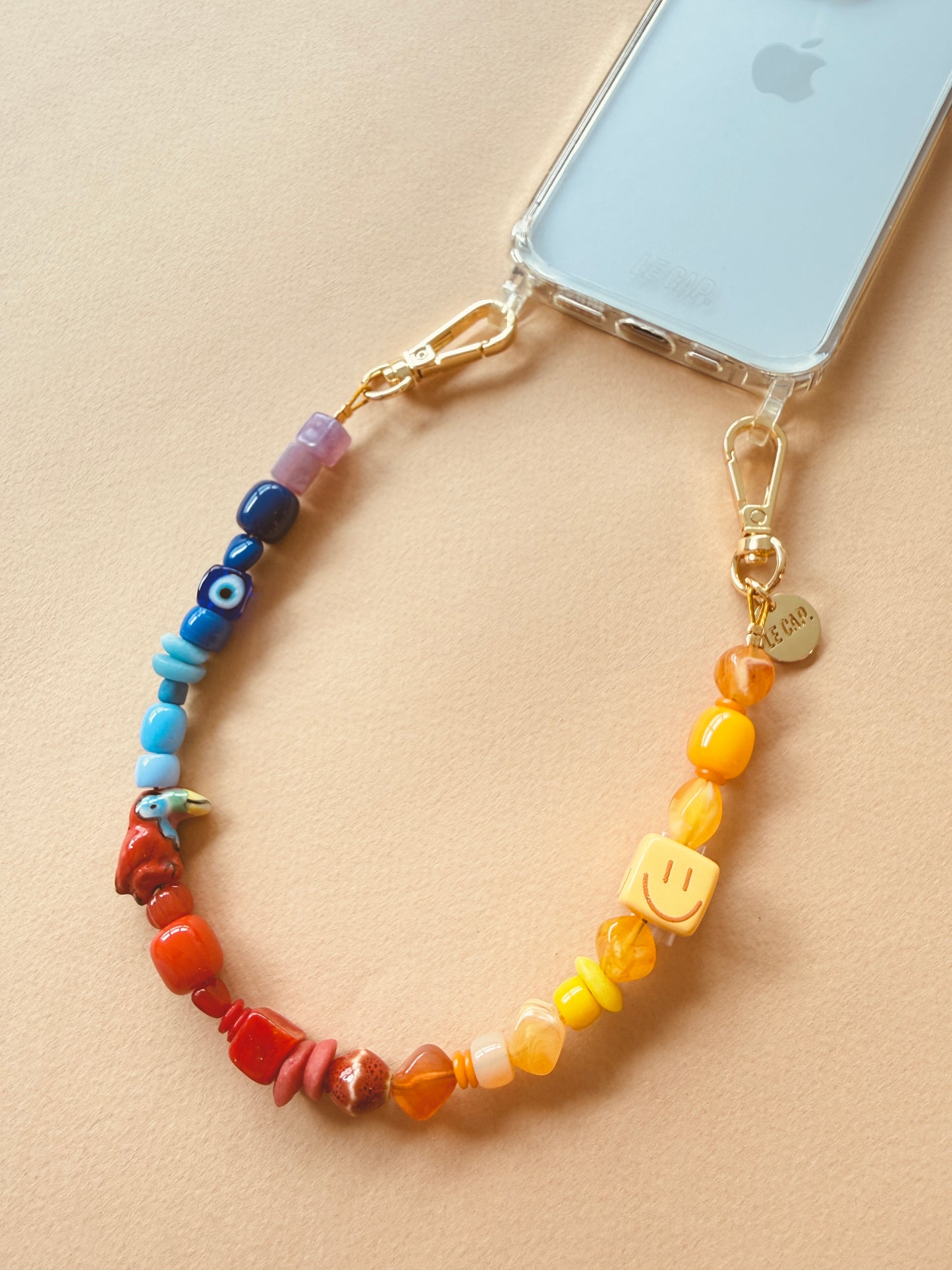 Sunset Social Beaded Wristy Phone Strap