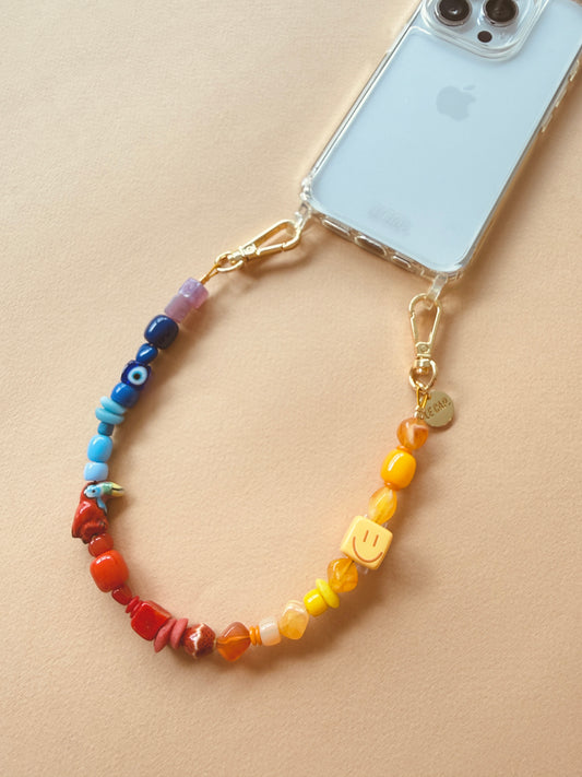 Sunset Social Beaded Wristy Phone Strap