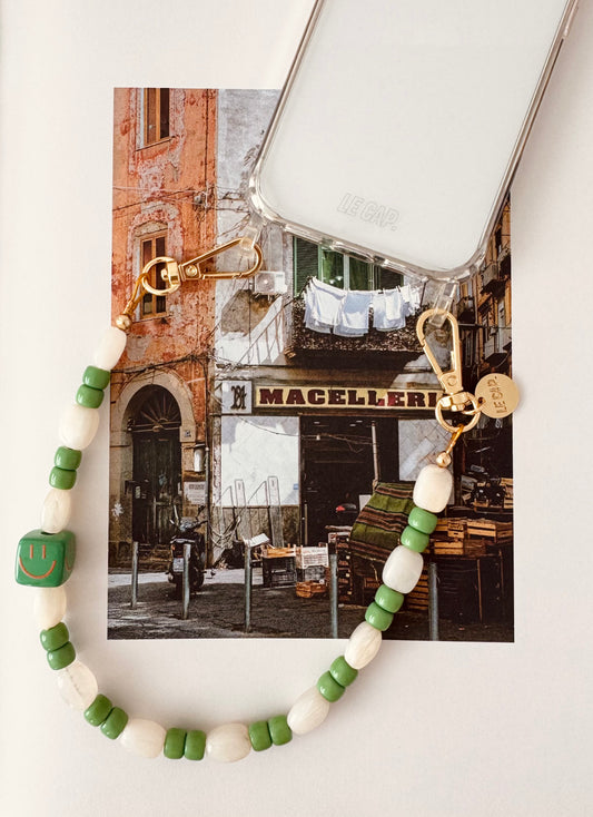 Bead Wristy Phone Strap - Pistachio Pop
