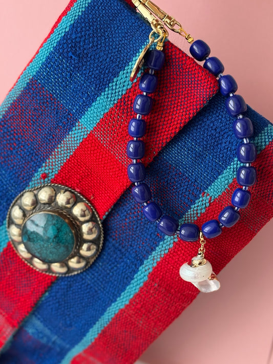 Berber Clutch - Azure Stone