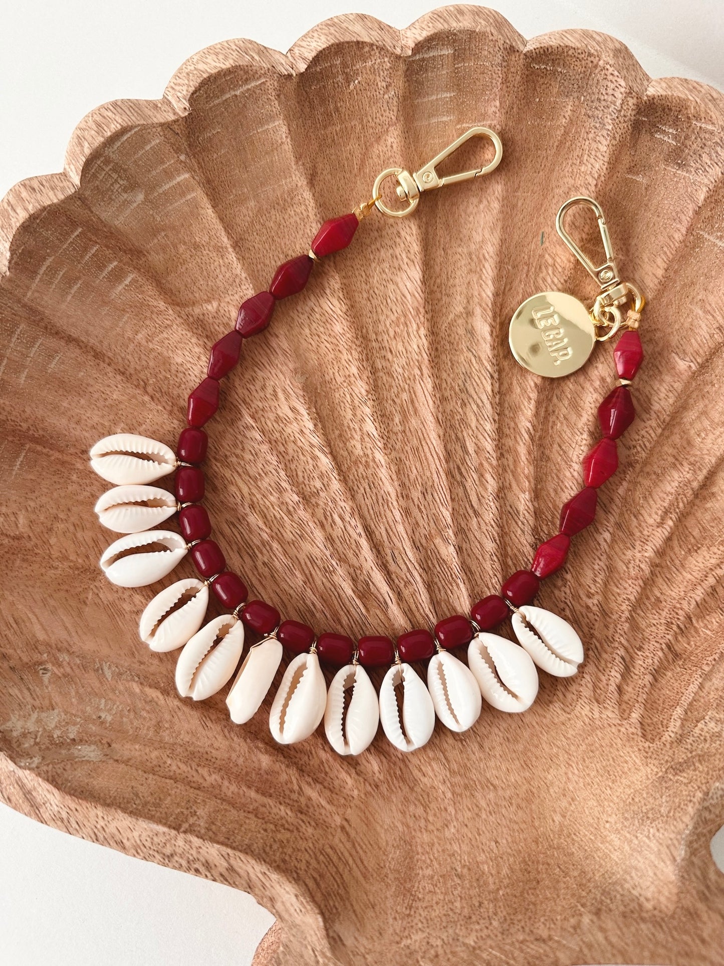 Beaded Wristy Strap - Island Goddess (Burgundy)