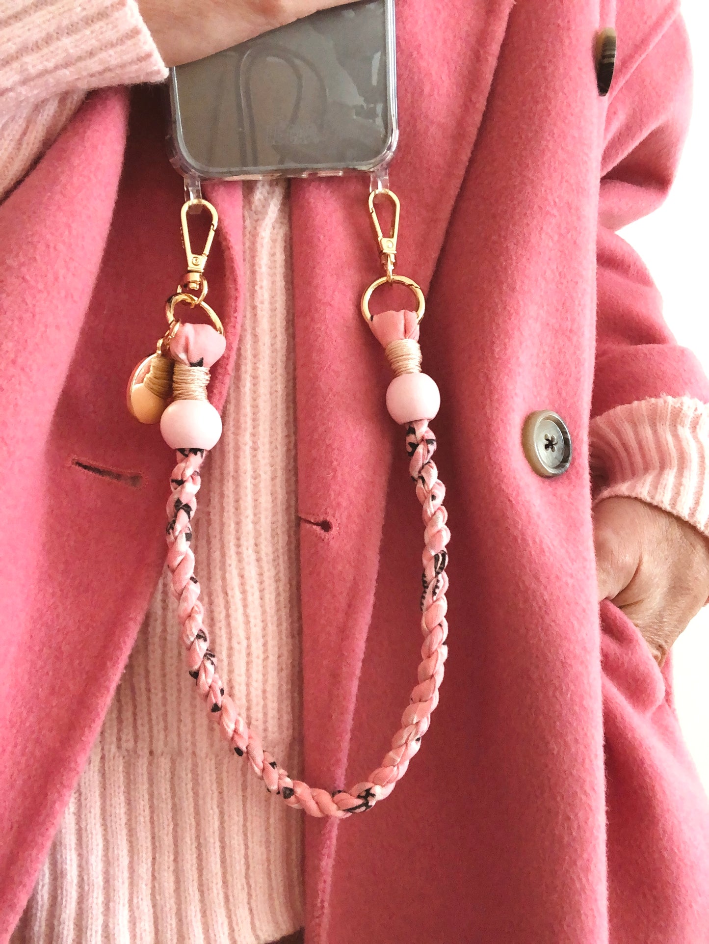 Wristy Strap - Rose Pink Bandana