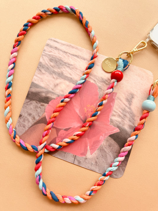 Hibiscus Crossbody Phone Strap