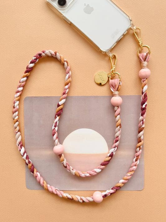 Latte at Sunrise Crossbody Phone Strap
