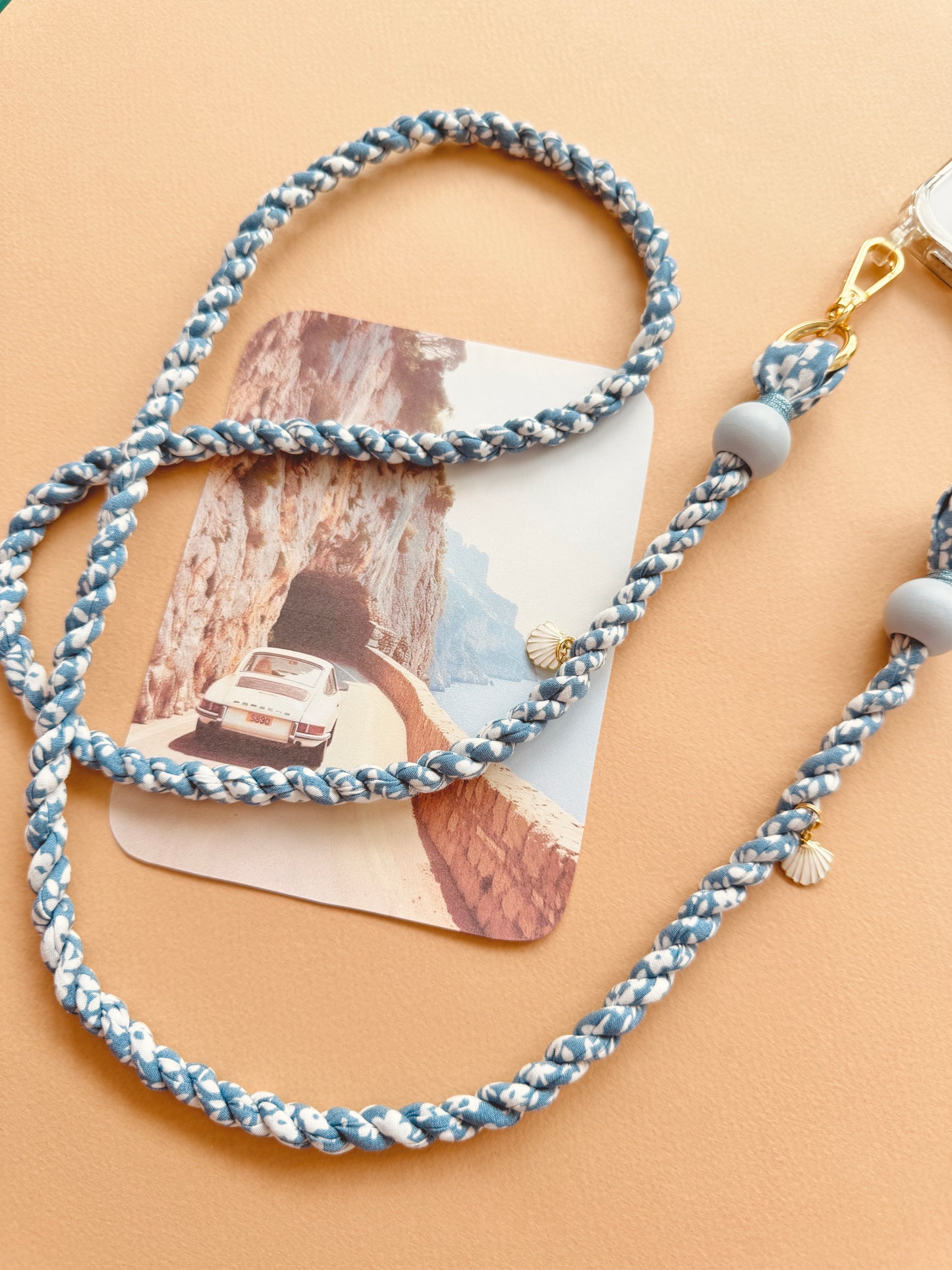 Playa Blue Crossbody Phone Strap