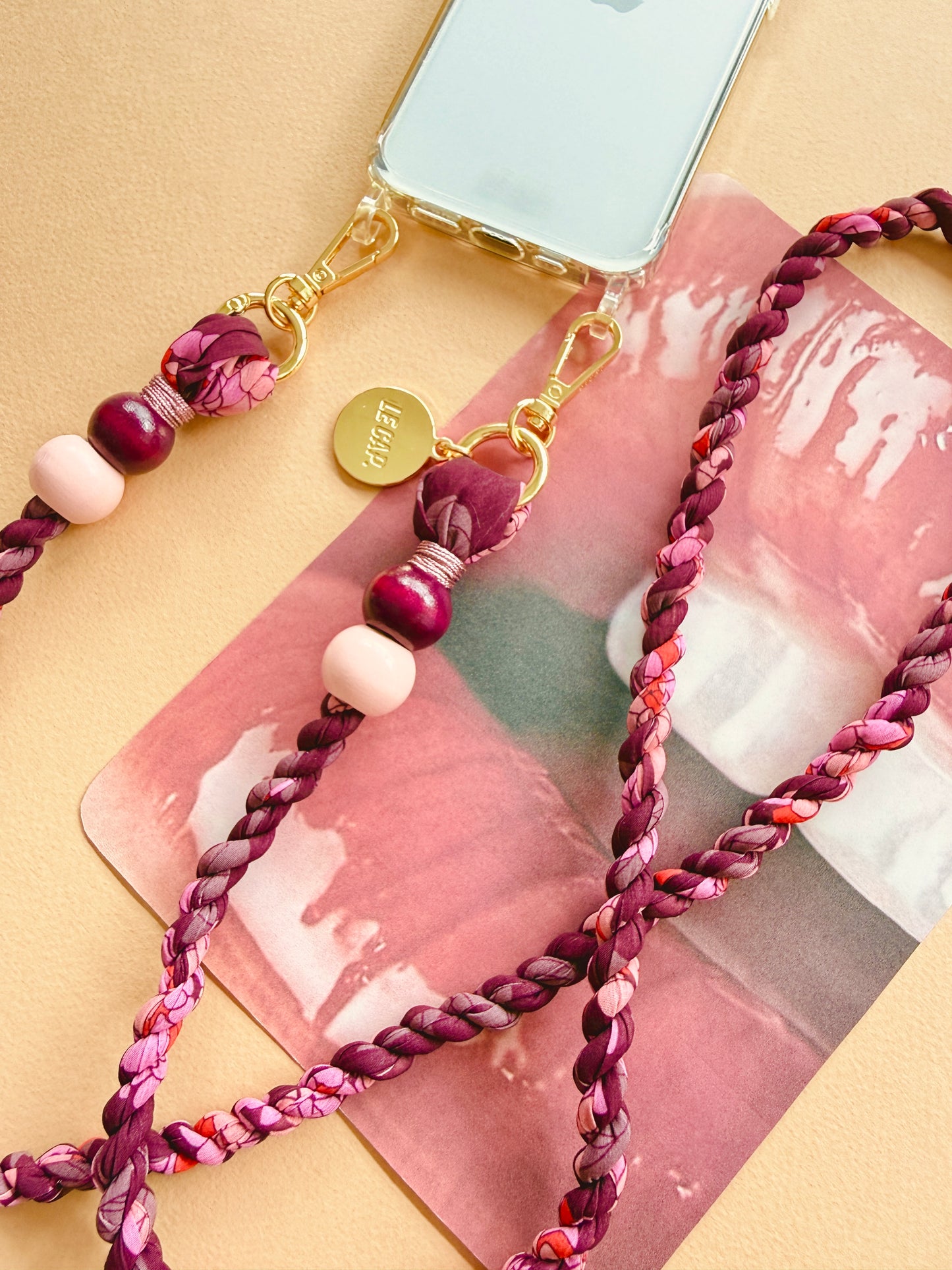 Berry Kiss Crossbody Phone Strap