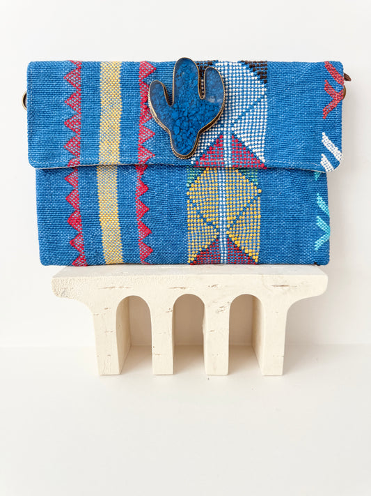 Berber Clutch - Moroccan Blue