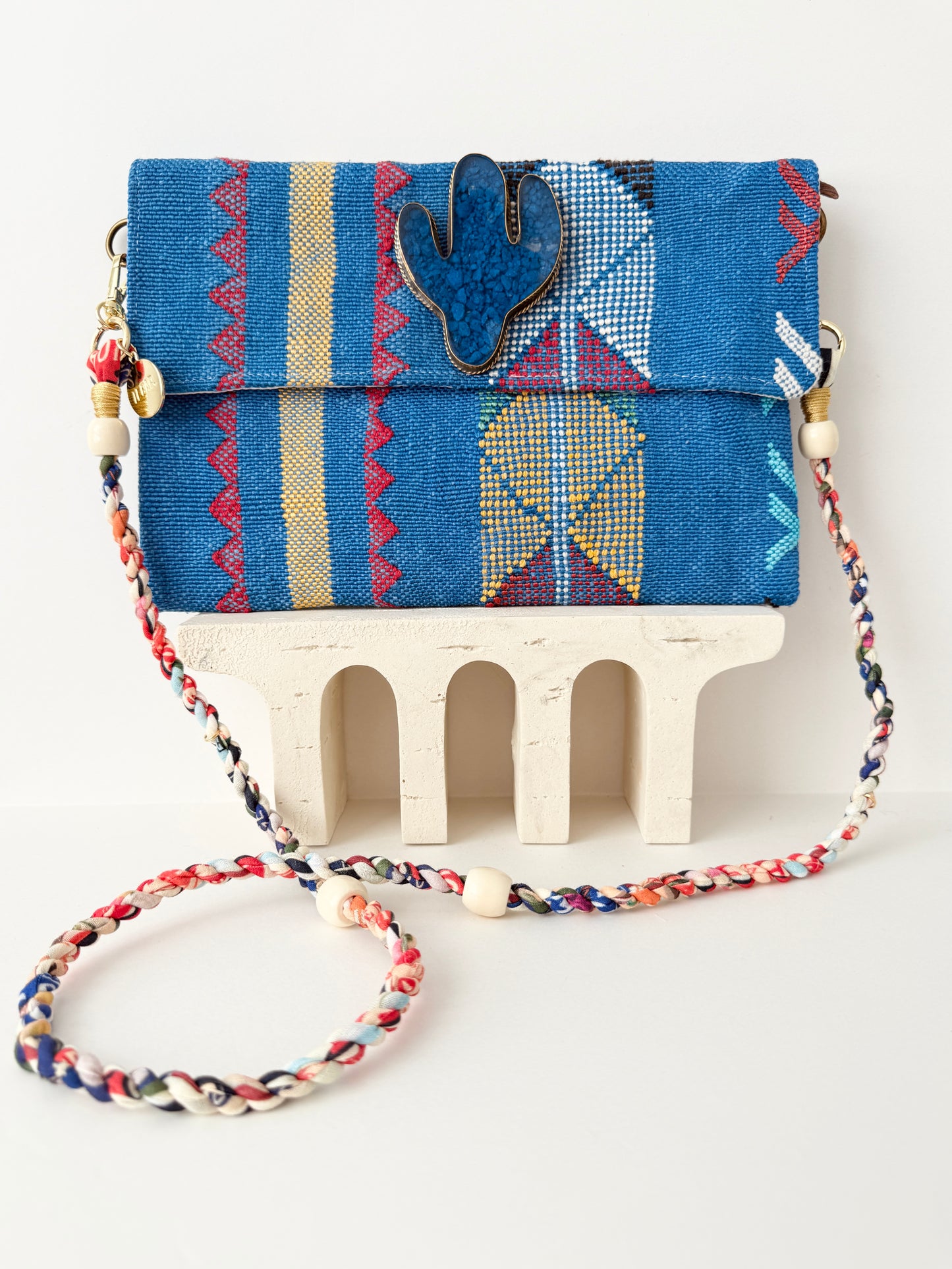 Berber Clutch - Moroccan Blue
