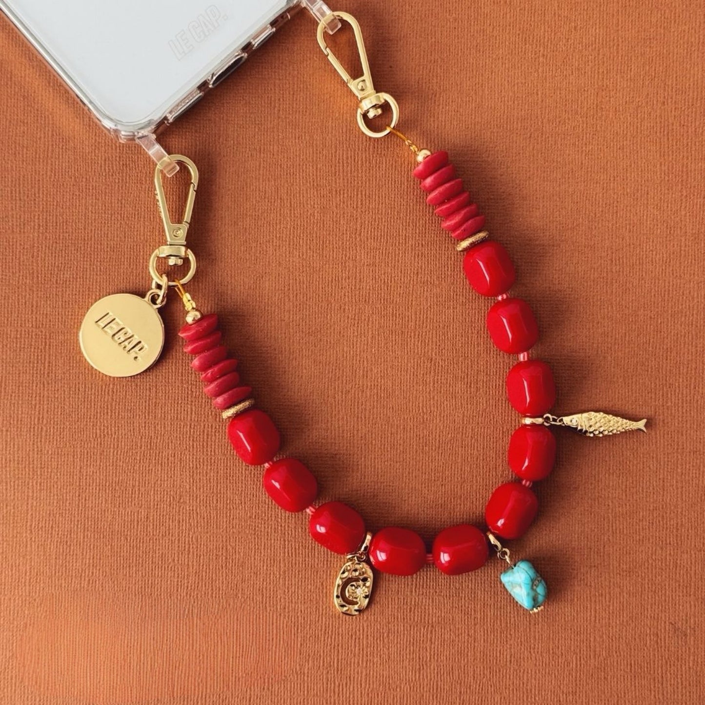 Lucky Catch - Beaded Charm Strap