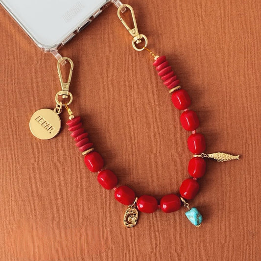 Lucky Catch - Beaded Charm Strap