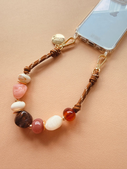 Rosette Paracord Beaded Wrist Strap