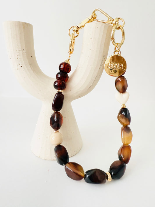 Beaded Wristy Strap - Tan Lines