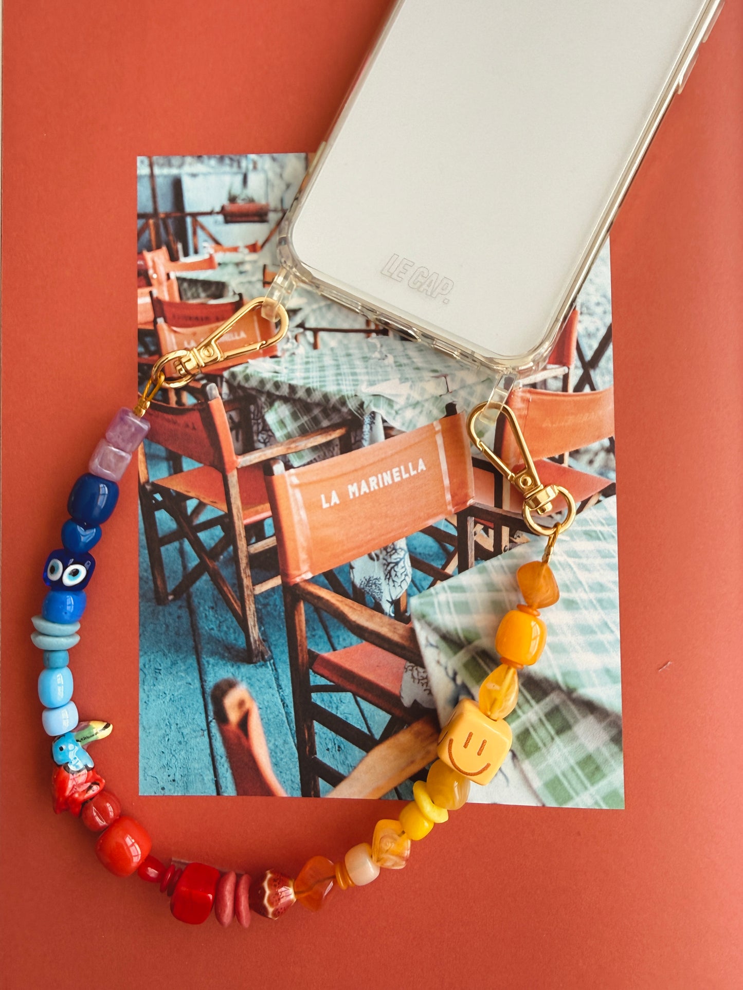 Sunset Social Beaded Wristy Phone Strap