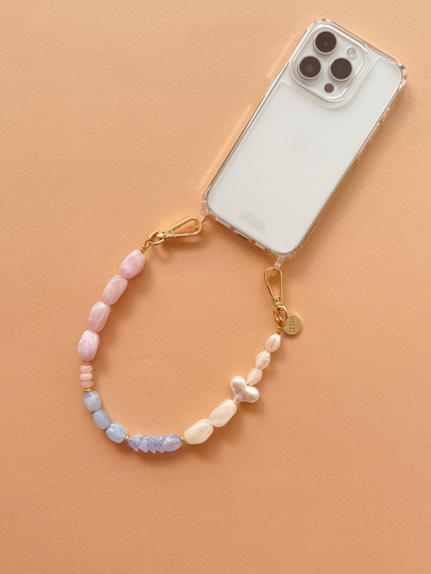Sunset in Antibes Beaded Wristy Phone Strap