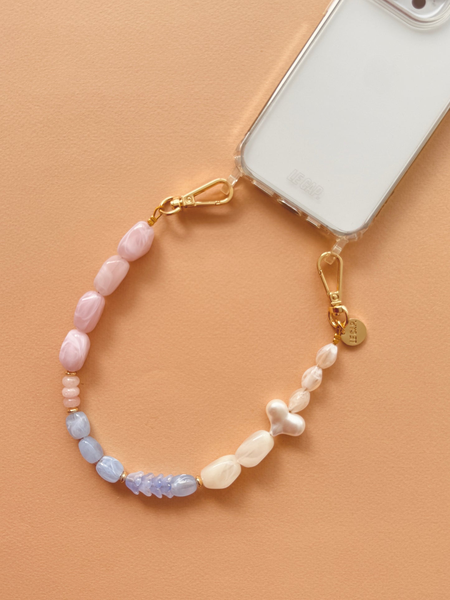 Sunset in Antibes Beaded Wristy Phone Strap