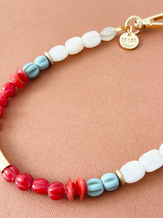 Beaded Wristy Phone Strap - Atelier Rouge