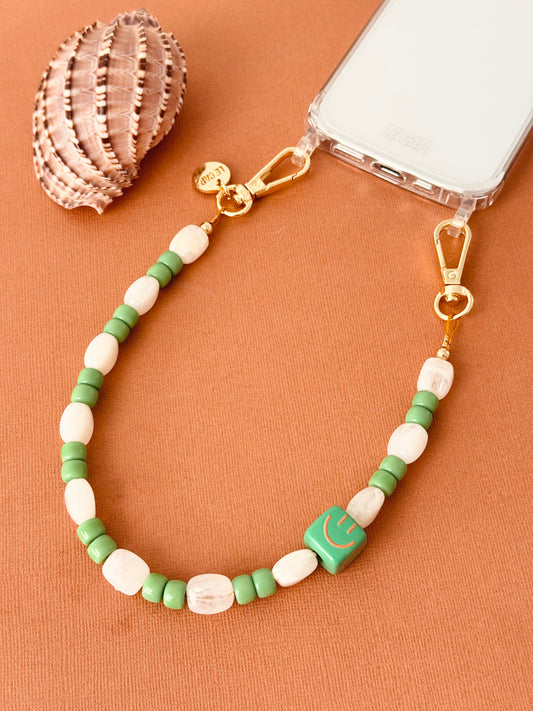 Bead Wristy Phone Strap - Pistachio Pop