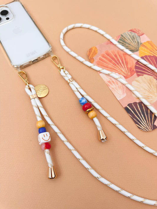 Verbier | White Gold Crossbody Cord Strap