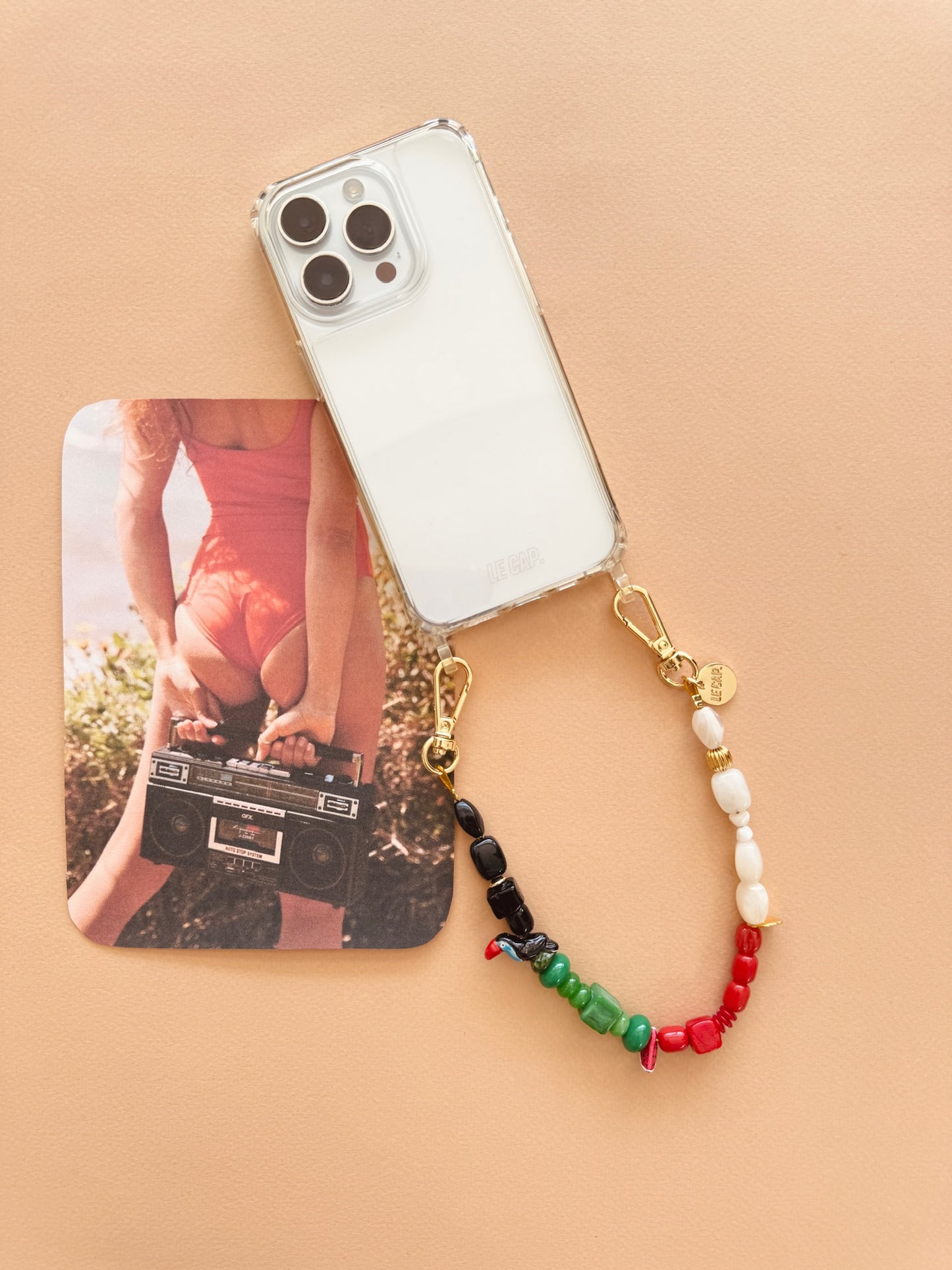 Jungle Boogie Beaded Wristy Phone Strap