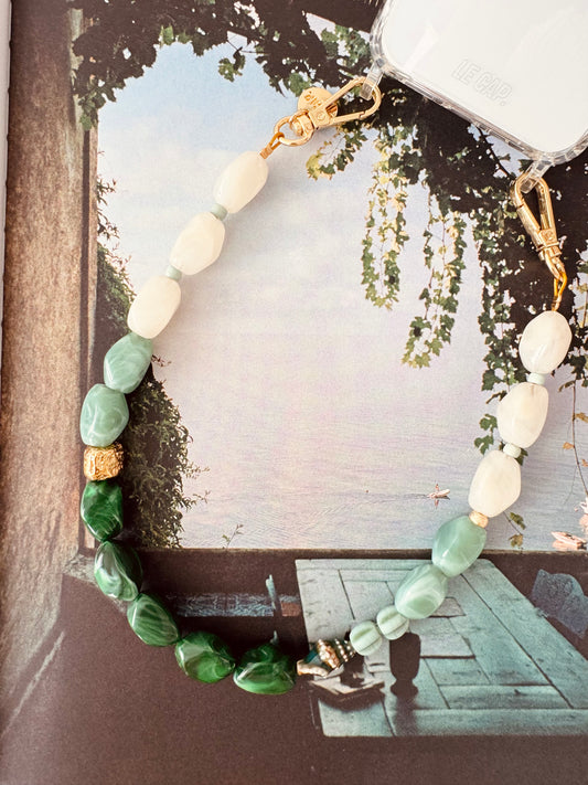 Beaded Wristy Strap - Pistachio Party