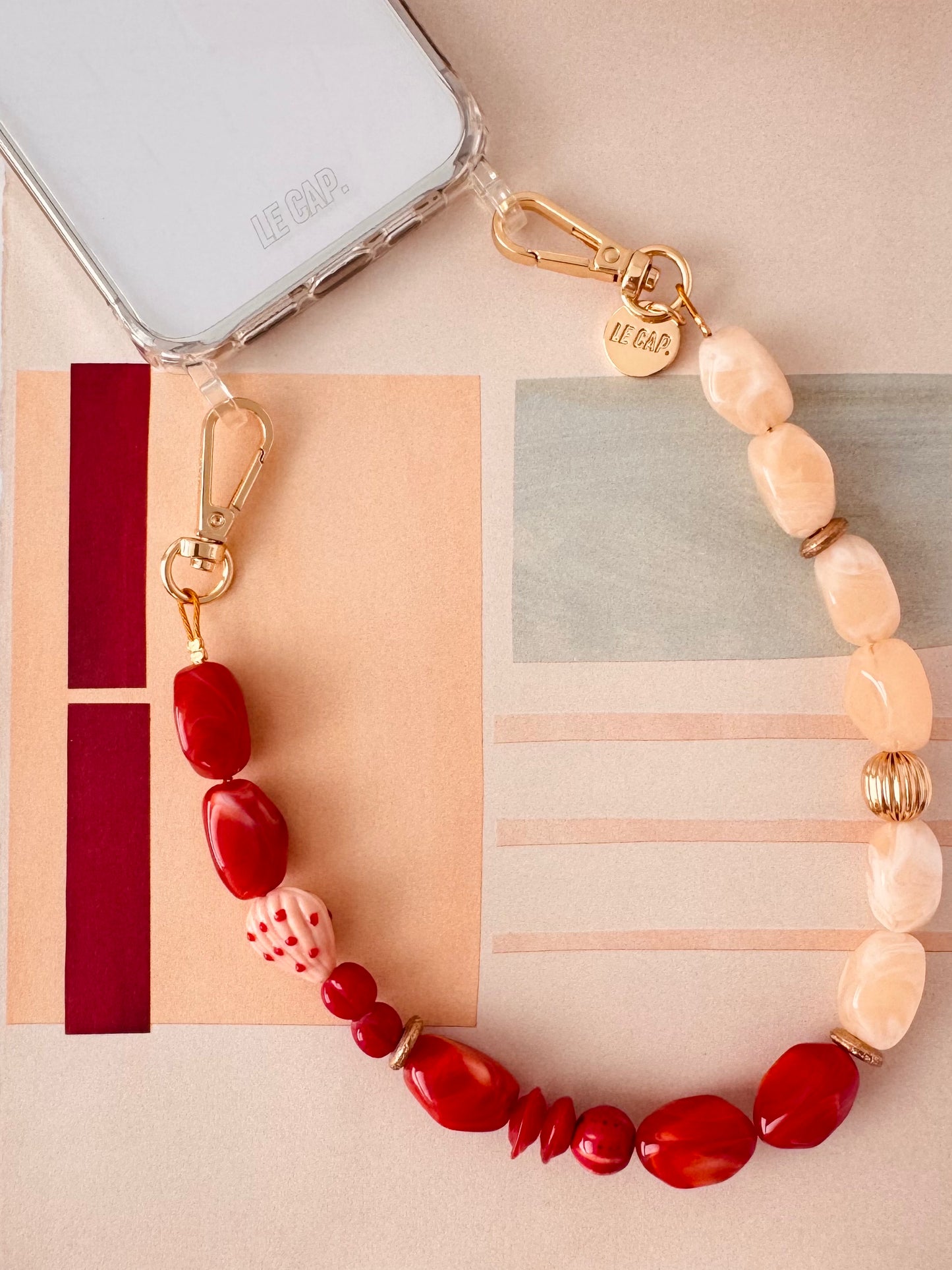 Bead Wristy Phone Strap - Aperitivo Sunset