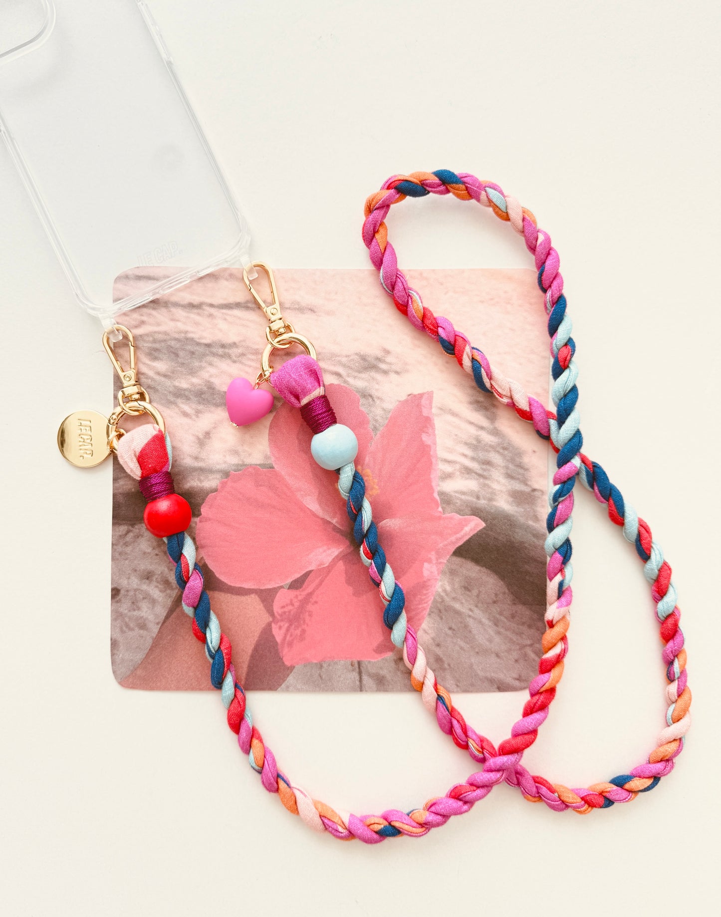 Hibiscus Crossbody Phone Strap