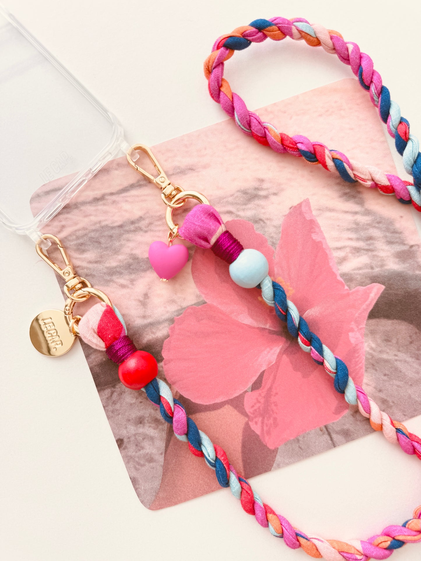 Hibiscus Crossbody Phone Strap