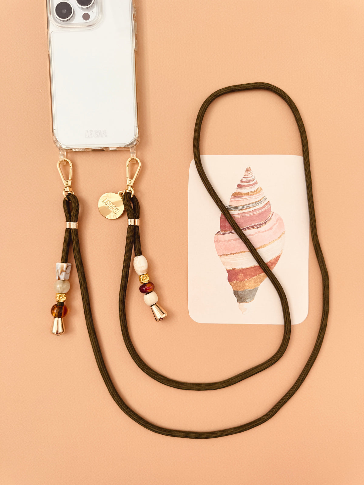 Martini | Olive Crossbody Cord Strap