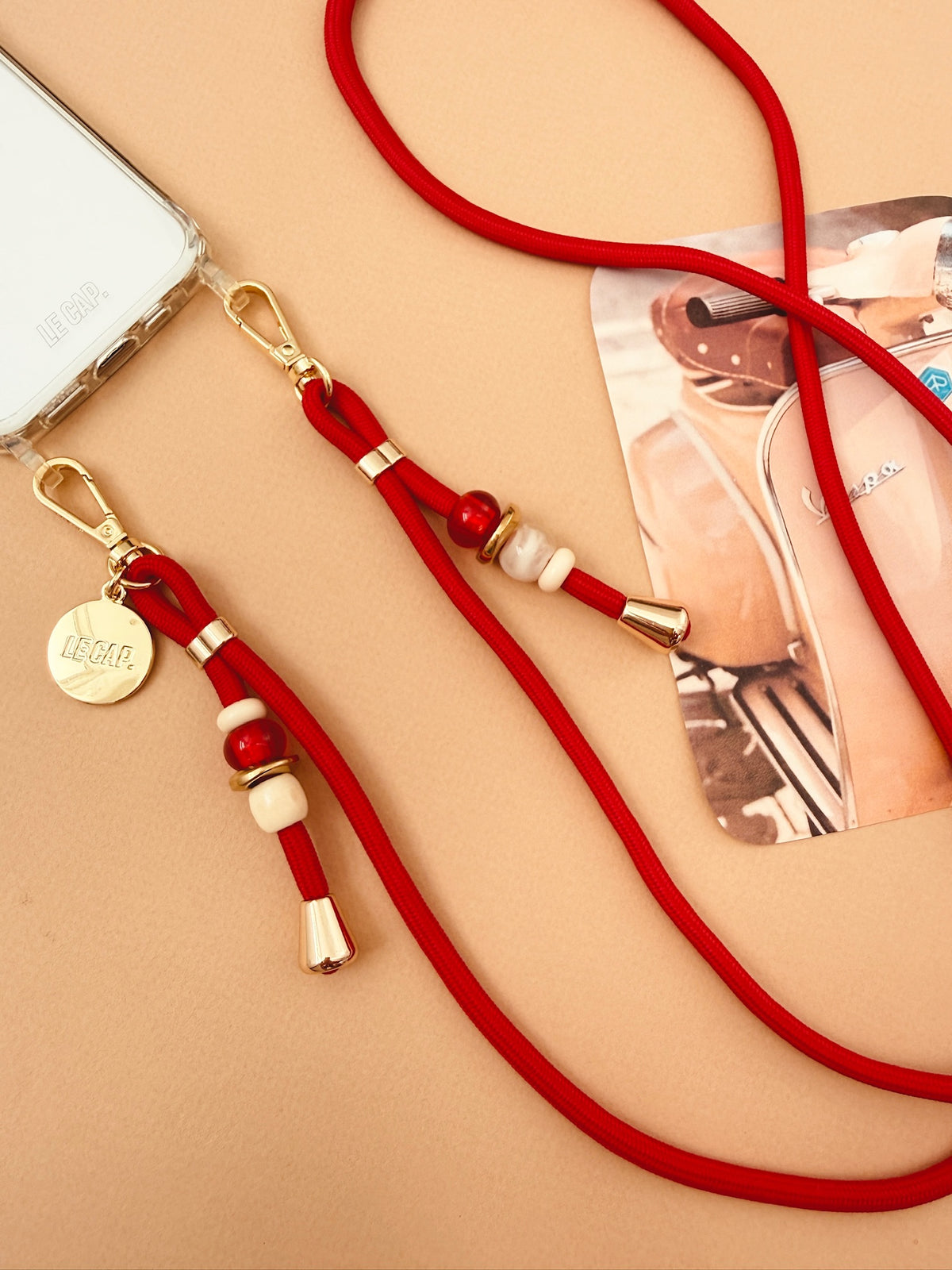 Phoenix | Red Crossbody Cord Strap