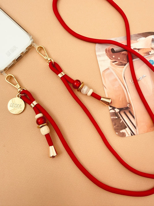 Phoenix | Red Crossbody Cord Strap