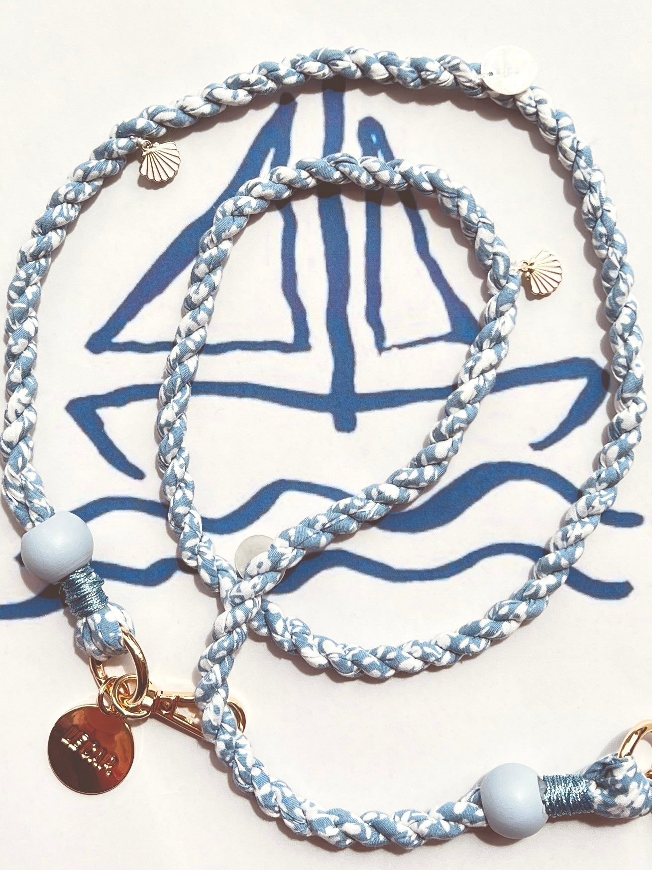 Playa Blue Crossbody Phone Strap