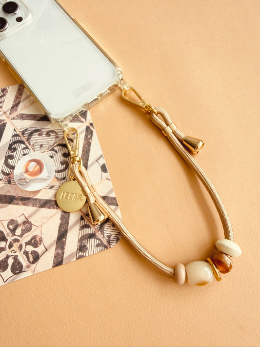 Piccolo | Gold Paracord Wrist Phone Strap
