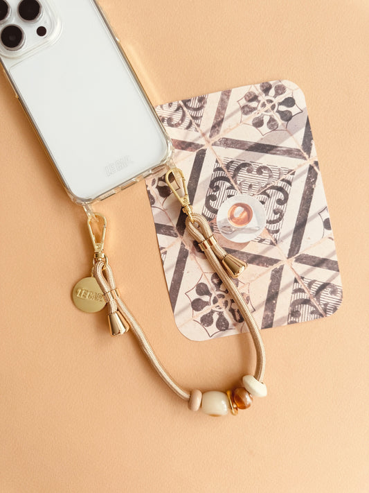 Piccolo | Gold Paracord Wrist Phone Strap