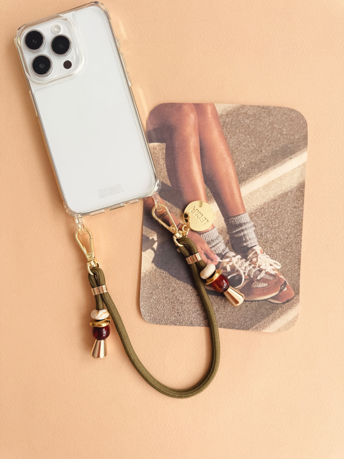 Kapari | Olive Green Paracord Wrist Phone Strap