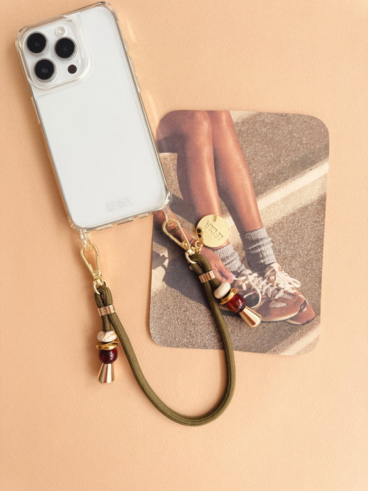 Kapari | Olive Green Paracord Wrist Phone Strap
