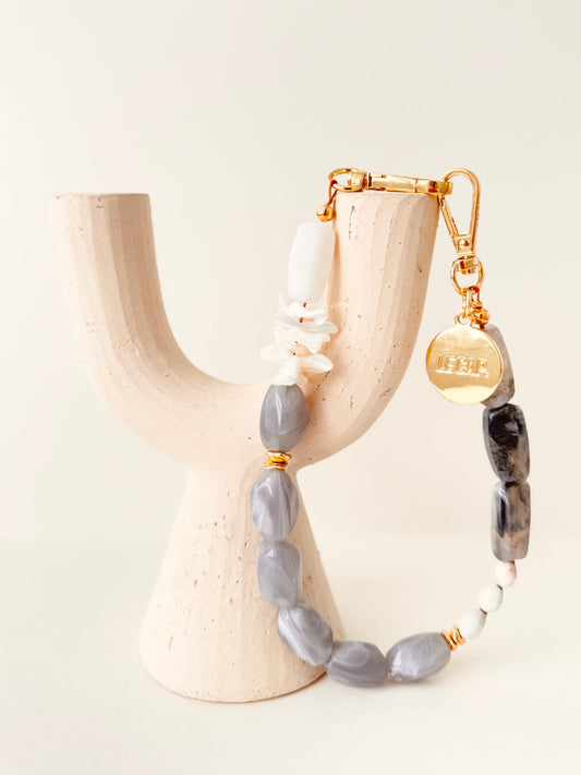 Beaded Wristy Strap - Snowdrift